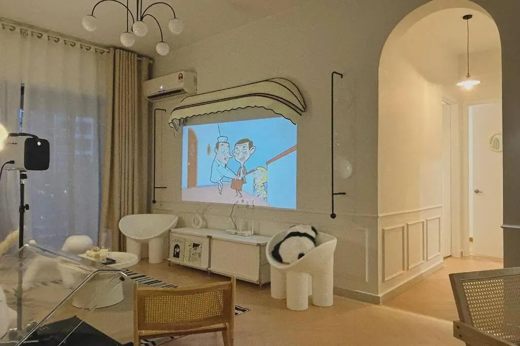 アパート ジョホールバルDooga Ins-Creamyhouse Projectorアパートメント